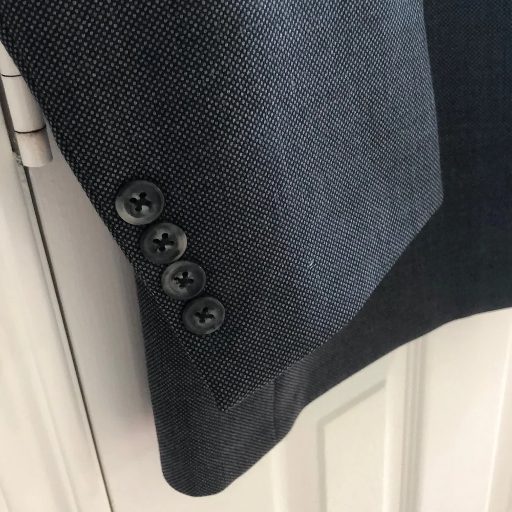 Fioravanti Soft Mens Suit Jacket Grey 3 Button Blazer Charcoal No Size Tag 42R